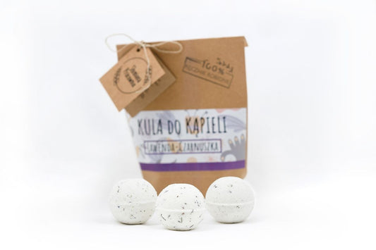 Kula do kąpieli Lawenda Czarnuszka, 70g, Słomiana Pracownia