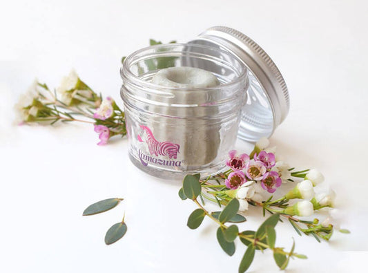 Słoiczek do przechowywania kosmetyków, z wentylowaną pokrywką - idealny do kosmetyków w kostce, ZERO WASTE, 1 szt., Lamazuna