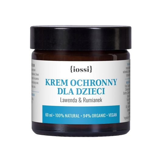 Krem ochronny dla dzieci, Lawenda i rumianek z olejkiem z drzewa różanego, 60 ml, Iossi