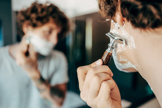 Wielorazowa maszynka do golenia na żyletki, z bambusowym uchwytem, Czarna, Slim Dark, Bambaw