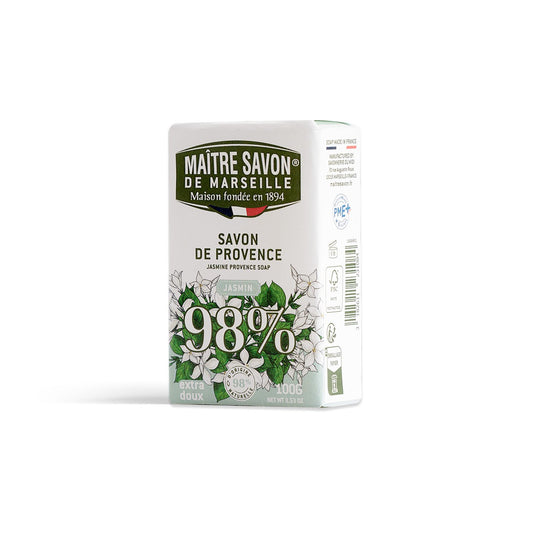 Mydło prowansalskie, JAŚMIN, 100 g, Maitre Savon de Marseille