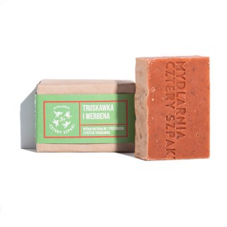Naturalne mydło – Truskawka i Werbena, 110 g, Cztery Szpaki