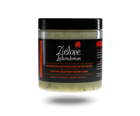 Oczyszczająco-detoksykujący peeling do ciała z pietruszką i rozmarynem, 350 g, Zielone Laboratorium
