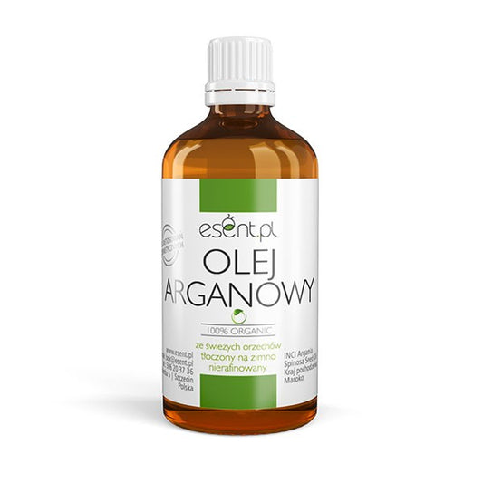Olej Arganowy BIO, tłoczony na zimno, ze świeżych orzechów, 100 ml, Esent