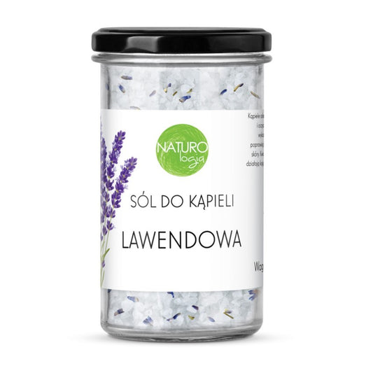 Sól do kąpieli lawendowa, 600 g, Naturologia
