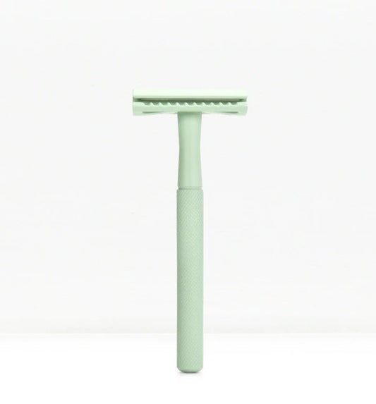 Wielorazowa maszynka do golenia na żyletki, Miętowa zieleń, Bambaw